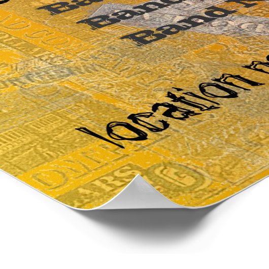 Konföderation Geld Phantastisch Rock Budget Poster (Ecke)