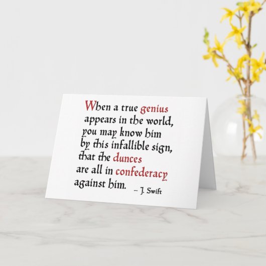 Konföderation von Dunces Karte (Gelbe Blume)