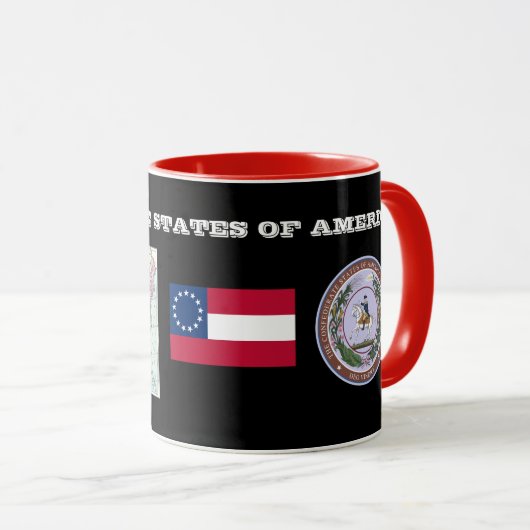 Konföderierte Staaten der amerikanischen Historisc Tasse (VorderseiteRechts)