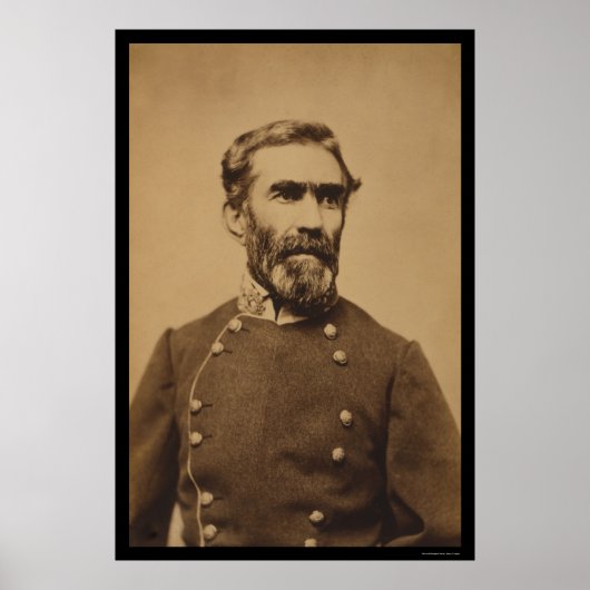 Konföderierter General Braxton Bragg 1862 Poster (Vorne)
