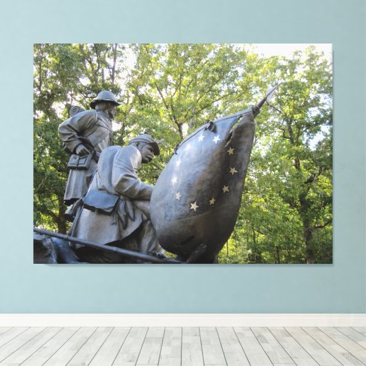 Konföderiertes Ziviles Kriegsdenkmal Leinwanddruck (Insitu (Holzboden))