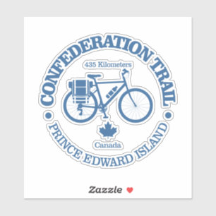 Konföderweg (Fahrrad) Aufkleber