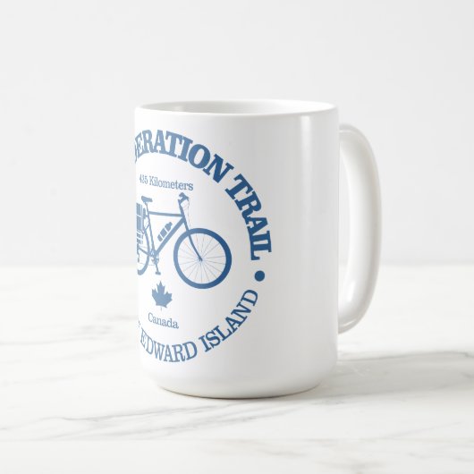 Konföderweg (Fahrrad) Kaffeetasse (VorderseiteRechts)