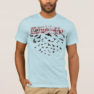 Konformes "Krähen" T-Stück T-Shirt