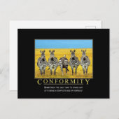 Konformität Postkarte (Vorne/Hinten)