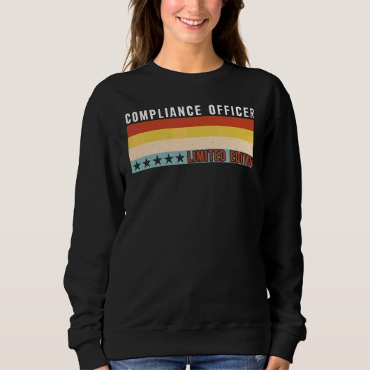 Konformitätsbeauftragter Job Titel Beruf Arbeiter Sweatshirt (Vorderseite)