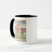 Konfrontation von zwei Rittern vor dem König Tasse (Vorderseite Links)