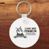 Konfuse Katzen (für helle Erzeugnisse) Schlüsselanhänger (Vorderseite)