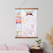 Konfuse Tapisserie Wandteppich Mit Holzrahmen (Schlafzimmer)