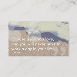 Konfuzius-Erfolgszitat Visitenkarte