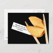 Konfuzius-Glückskeks Postkarte (Vorne/Hinten)