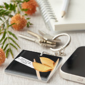 Konfuzius-Glückskeks Schlüsselanhänger (Vorderseite rechts)