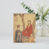 Konfuzius, Lao-tzu und buddhistischer Arhat Postkarte (Stehend Vorderseite)