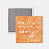 Konfuzius Magnet (Vorderseite/Rückseite)