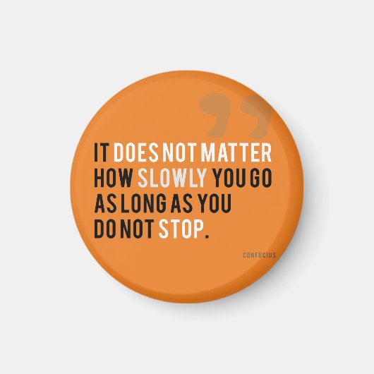 Konfuzius motivierend Zitat Träume Ziele Magnet (Vorne)