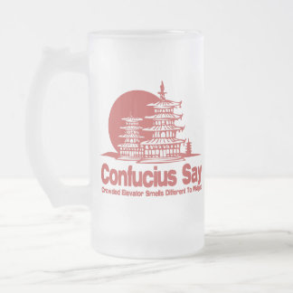 Konfuzius sagen mattglas bierglas
