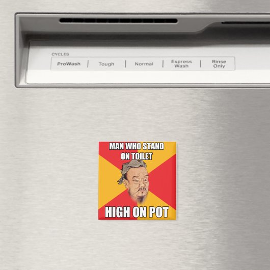 Konfuzius sagt hoch über Pot Magnet (In Situ (Geschirrspüler))