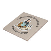 Konfuzius und Schnecke Fliese (Seite)