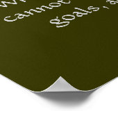 Konfuzius - Wenn die Ziele nicht erreicht werden k Poster (Ecke)