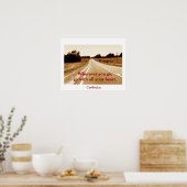 Konfuzius Zitat - Kunstdruck Poster (Küche)