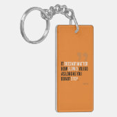 Konfuzius Zitat motivierend inspirierende Orange Schlüsselanhänger (Vorderseite links)