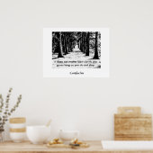 Konfuzius Zitat - Poster (Küche)