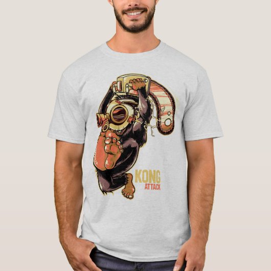Kong Angriff! T-Shirt (Vorderseite)