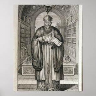 Kong-Fu-Tse oder Konfuzius, das am meisten gefeier Poster