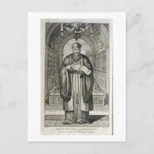 Kong-Fu-Tse oder Konfuzius, das am meisten gefeier Postkarte