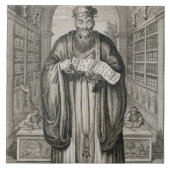 Kong-Fu-Tse oder Konfuzius, das gefeierte Phi Fliese (Vorderseite)