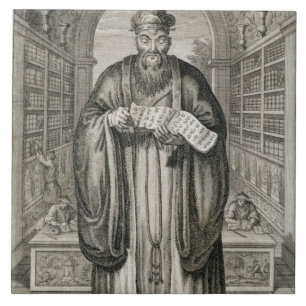 Kong-Fu-Tse oder Konfuzius, das gefeierte Phi Fliese