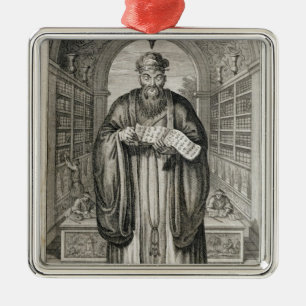 Kong-Fu-Tse oder Konfuzius, das gefeierte Phi Silbernes Ornament