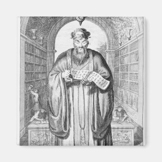 Kong-Fu-Tse oder Konfuzius Magnet (Vorne)