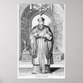 Kong-Fu-Tse oder Konfuzius Poster (Vorne)