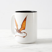 Kongamato Cryptid Creature Zweifarbige Tasse (Vorderseite Links)