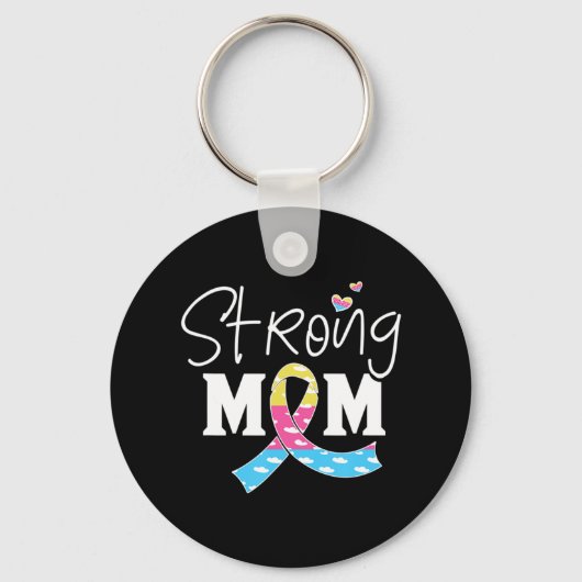 Kongenitale Diaphragma Hernie Bewusstsein CDH Mama Schlüsselanhänger (Vorderseite)