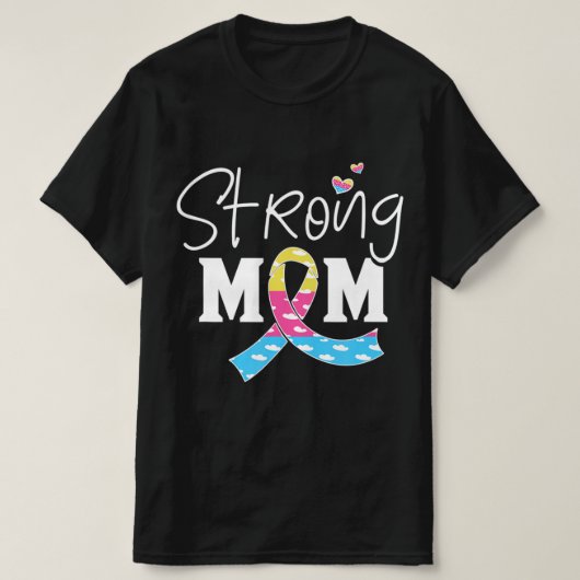 Kongenitale Diaphragma Hernie Bewusstsein CDH Mama T-Shirt (Design vorne)