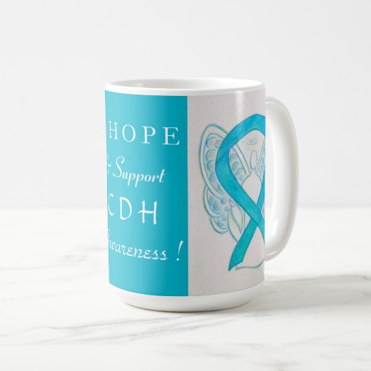 Kongenitale Diaphragma Hernie (CDH) Engel-Tasse Kaffeetasse (VorderseiteRechts)