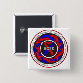 Kongenitale Herzfehler Hoffnung verbunden Band Button (Vorne & Hinten)