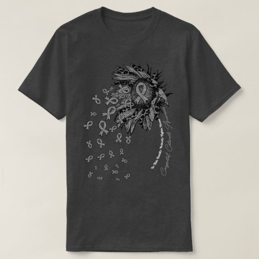 Kongenitale Katarakte: Sonnenblumen T-Shirt (Design vorne)