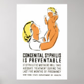 Kongenitale Syphilis ist vermeidbar Poster (Vorne)