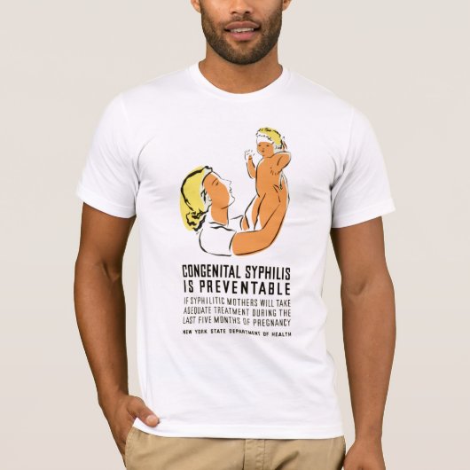 Kongenitale Syphilis ist vermeidbar T-Shirt (Vorderseite)