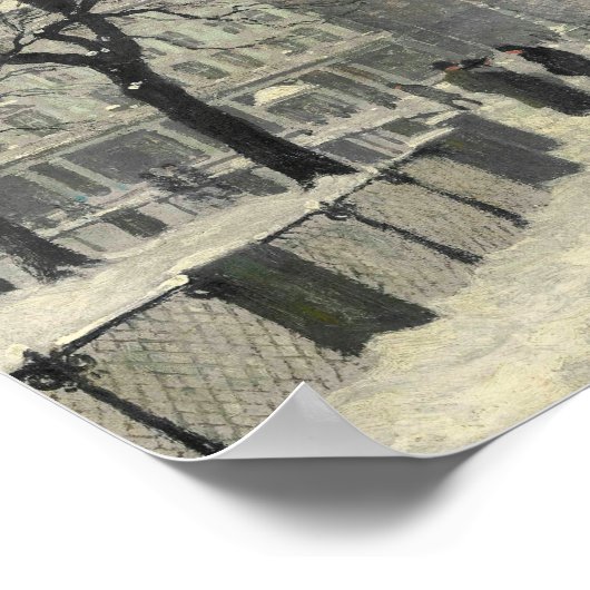 Kongens Nytorv Kopenhagen im Winter | Paul Fischer Poster (Ecke)