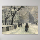 Kongens Nytorv Kopenhagen im Winter | Paul Fischer Poster (Vorne)