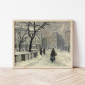 Kongens Nytorv Kopenhagen im Winter | Paul Fischer Poster