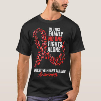 Kongestive Herzinsuffizienz Aufklärungsmonat Red R T-Shirt