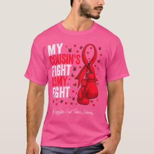 Kongestive Herzinsuffizienz Cousin Red Ribbon Awar T-Shirt