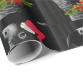 Kongo African Gray Christmas Geschenkpapier (Rolleneckpunkt)