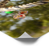 Kongo African Gray on Swing Poster (Ecke)