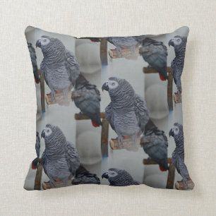 Kongo African Gray Parrot in Mirror Kissen